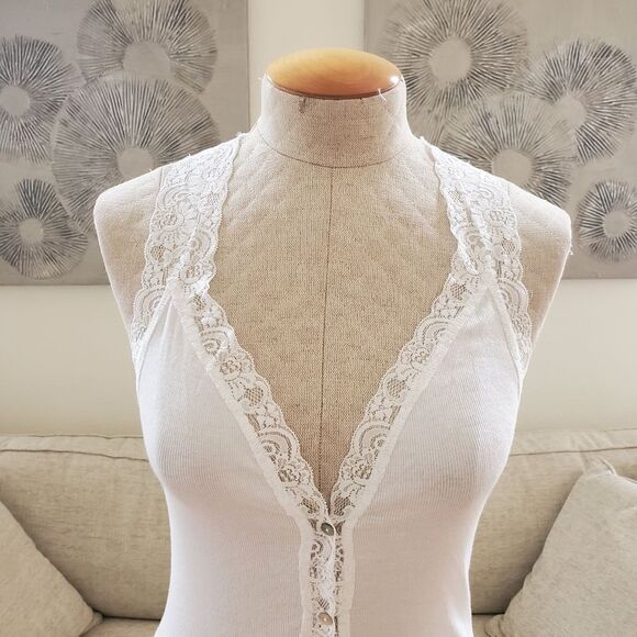 Free People 'Naughty but Nice' Bodysuit - size Small in White. - Picture 6 of 16